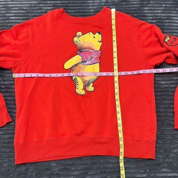 Disney Winnie The Pooh Unisex Red Long Sleeves Shirt Sweater Size XL - Picture 9 of 10